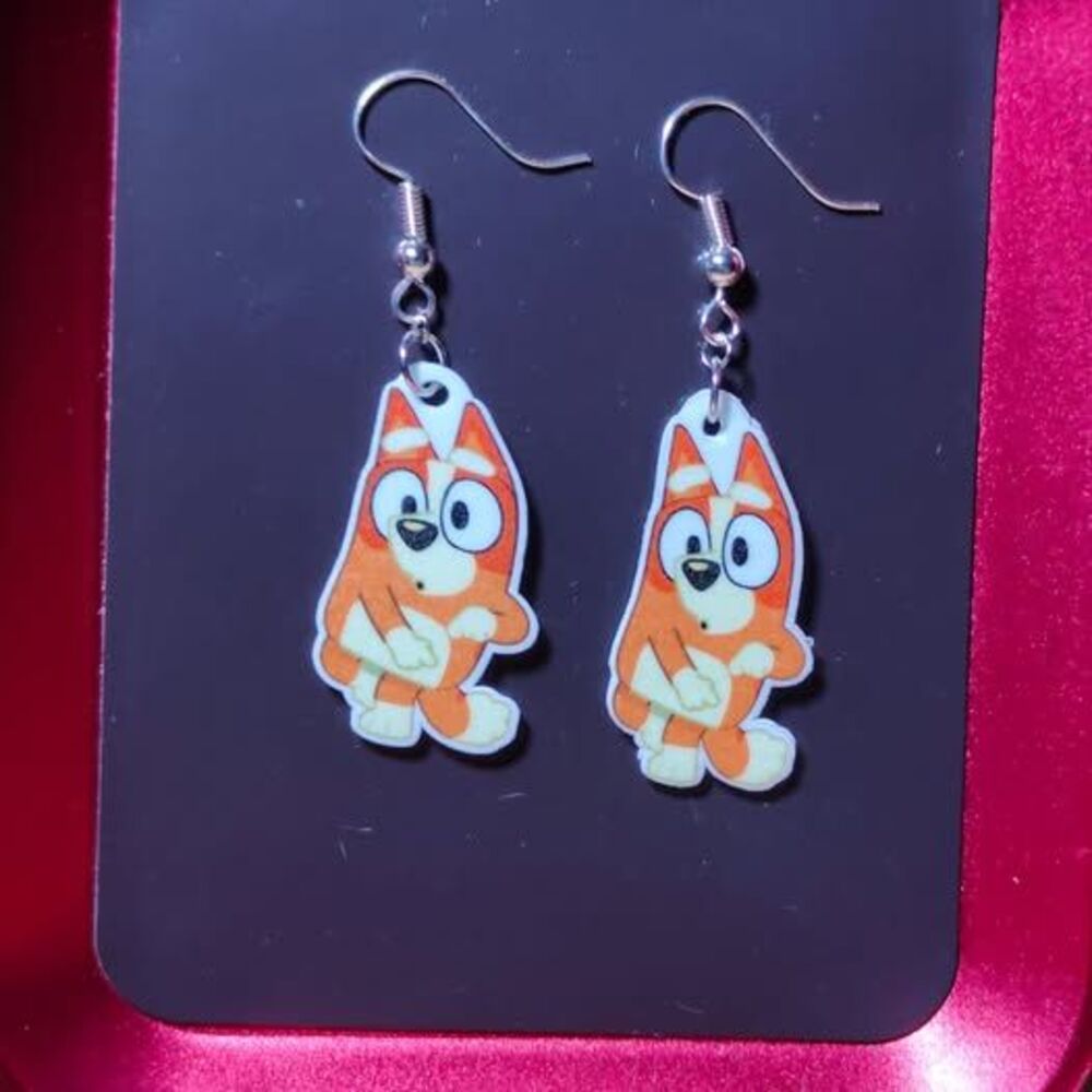 Bluey Bingo Earrings or Charms